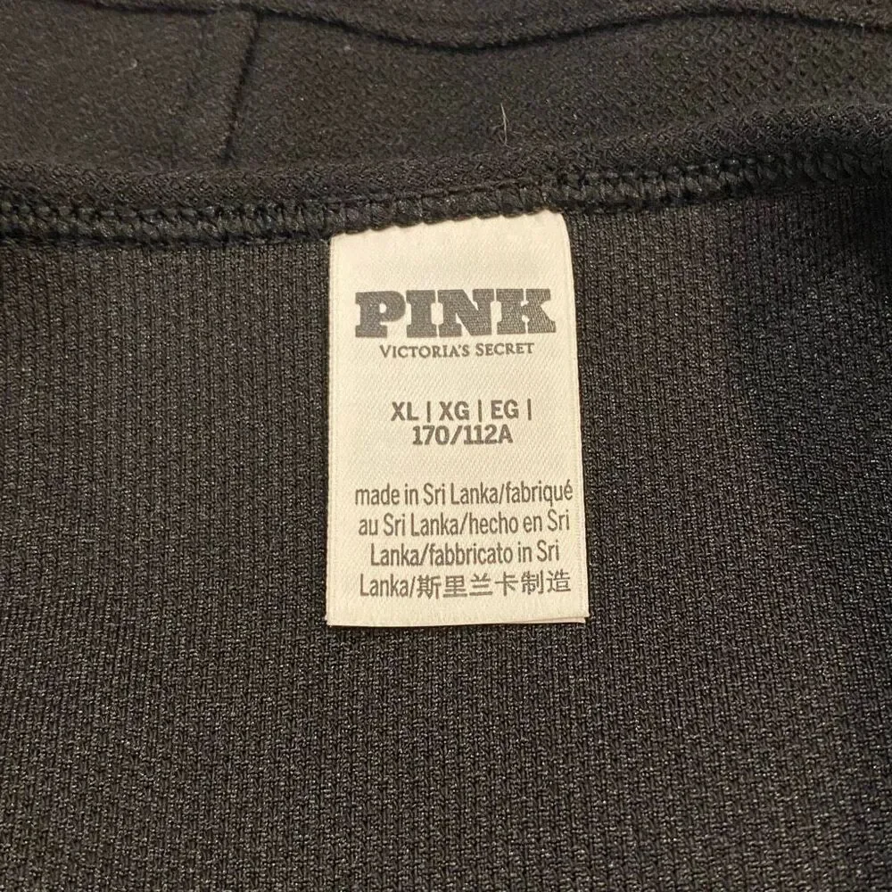 PINK Victoria’s Secret Black Corset Crop Top & Mini Skirt Set XL - Picture 12 of 15